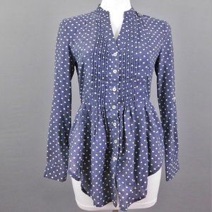 Cherish‎ Women Shirt Blue White S/M